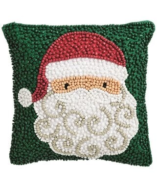 Santa Beaded Mini Pillow