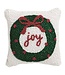 Wreath Beaded Mini Pillow