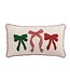 Bow Embroidered Pillow