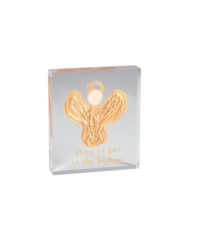 Glory Angel Scripture Plaque