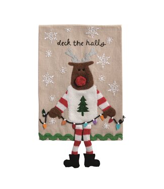 Reindeer Dangle Leg Towel