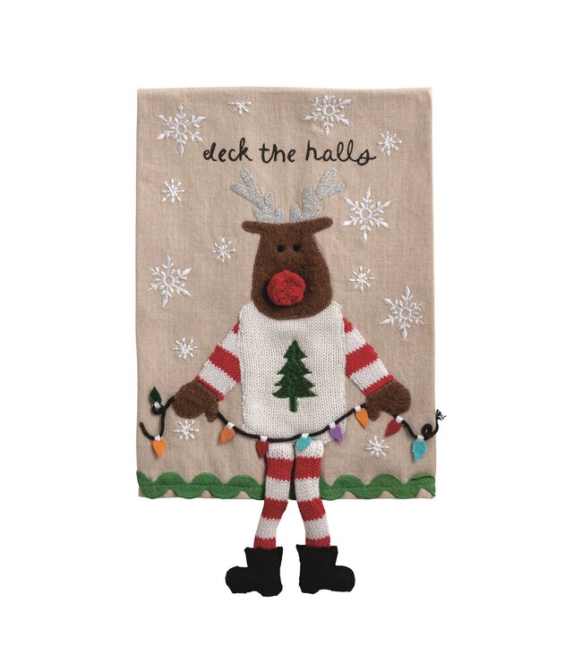 Reindeer Dangle Leg Towel