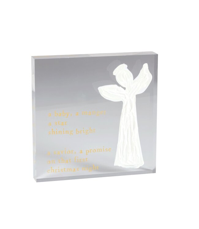 A Baby Angel Scripture Plaque