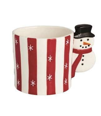 Snowman Handle Whimsical Mug