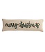 Merry Christmas Lumbar Knit Pillow
