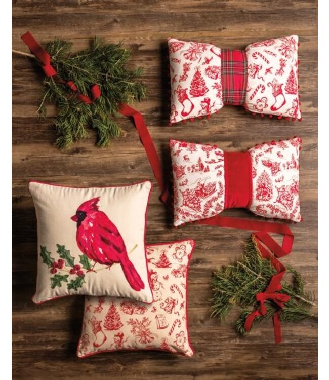 Cardinal Square Pillow