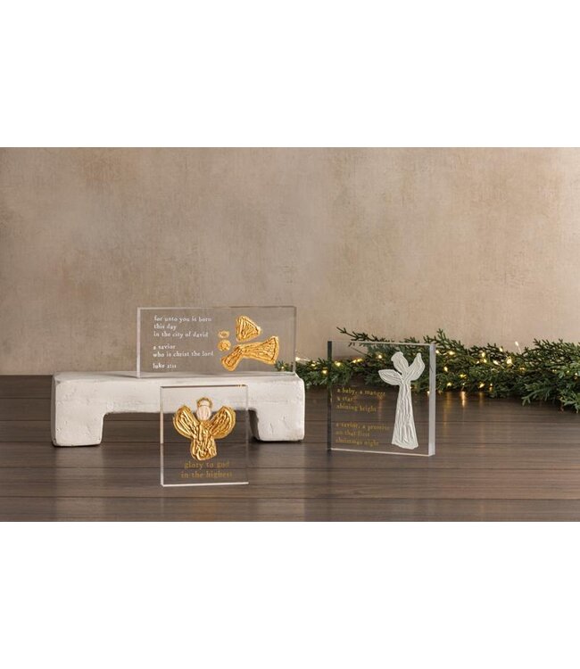 Glory Angel Scripture Plaque