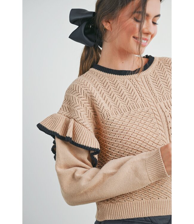 Lucinda Taupe Knit Sweater