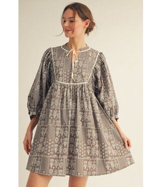 Jodifl Jessica Cocoa Floral Dress