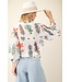 Cindy Off White Floral Blouse