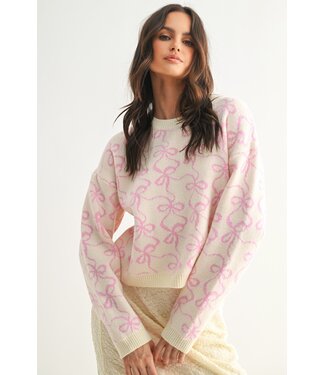 Wishlist Karen Cream Bow Sweater