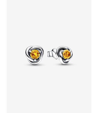 Pandora November Honey Eternity Circle Stud Earrings FINAL SALE