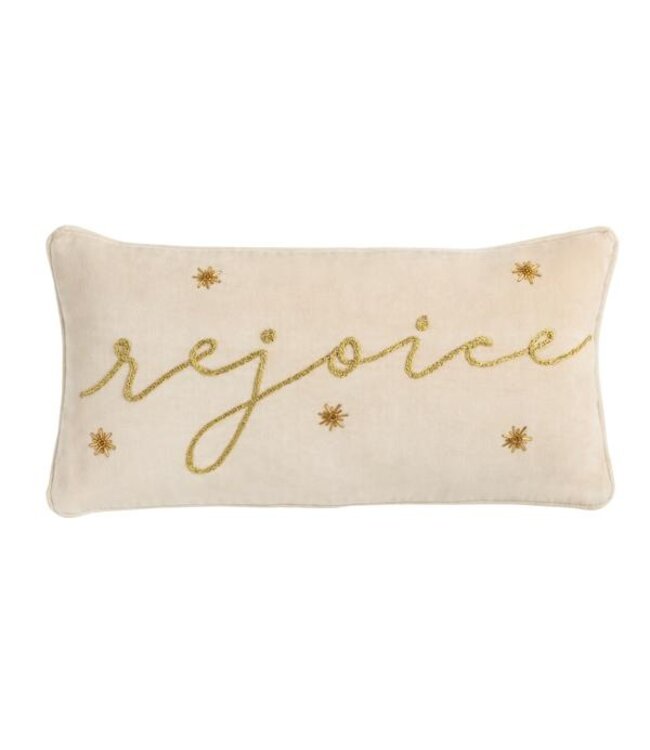Rejoice Gold Pillow