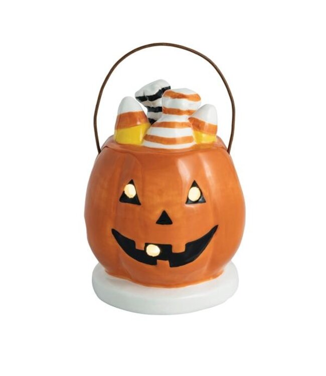 Jack-O-Lantern Basket Light Up Sitter