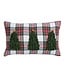 Lumbar Velvet Tartan Pillow