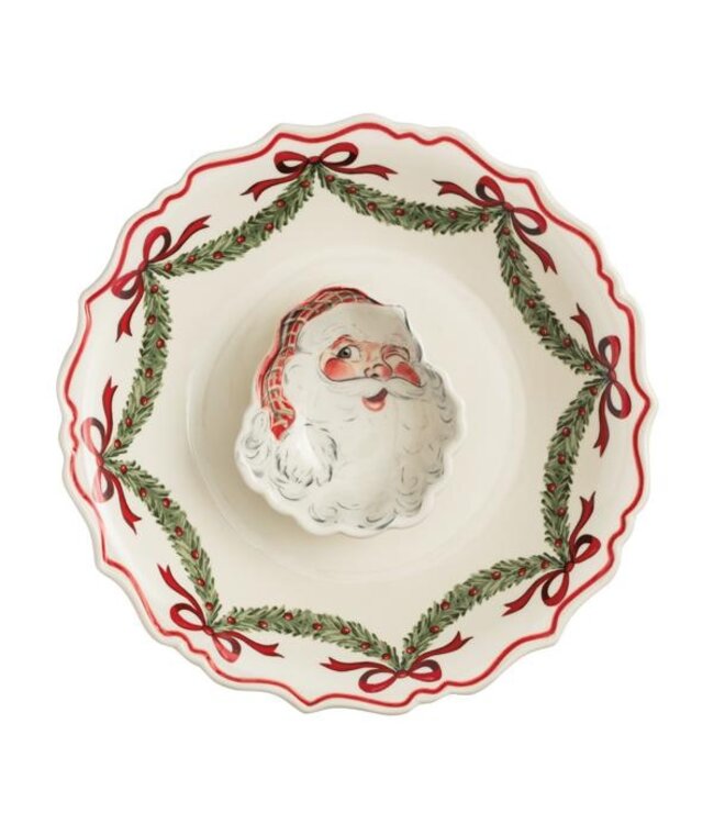 Santa Chip & Dip Bowl