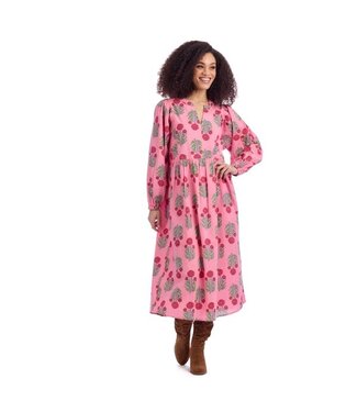 Pippy Pink Midi Dress
