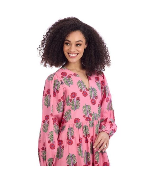 Pippy Pink Midi Dress