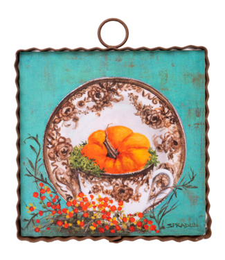 Mini Brown Transferware Print