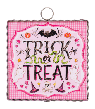 Mini Pink Trick or Treat Print