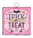 Round Top Mini Pink Trick or Treat Print