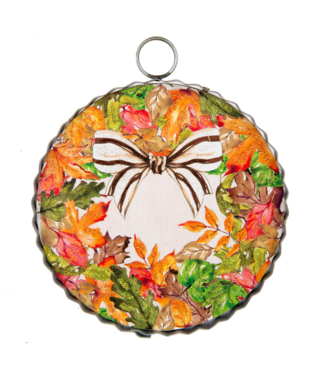 Mini Round Fall Wreath Print