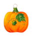 Round Top Mini Pumpkin Charm