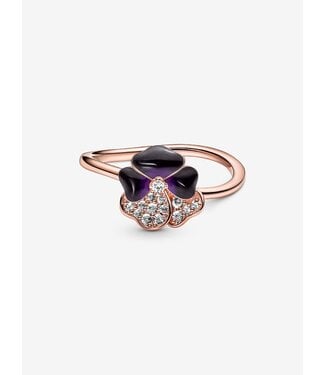 Pandora Deep Purple Pansy Flower Ring FINAL SALE