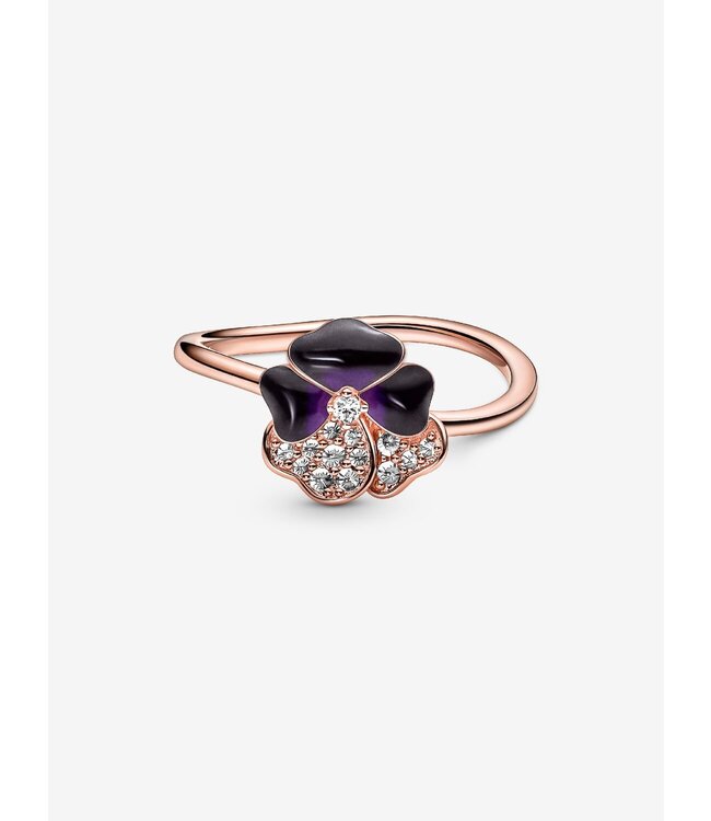 Pandora Deep Purple Pansy Flower Ring FINAL SALE
