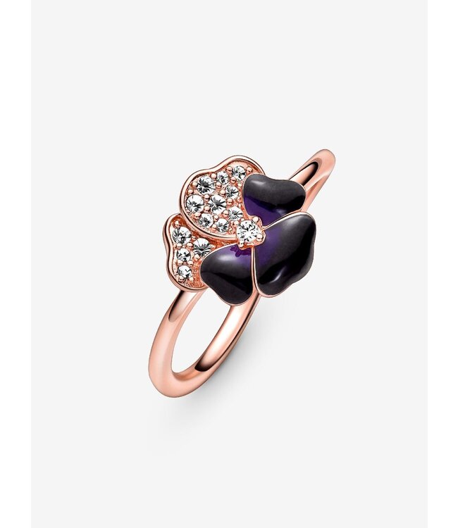 Pandora Deep Purple Pansy Flower Ring FINAL SALE