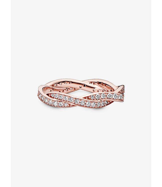 Pandora Sparkling Twisted Lines Ring FINAL SALE