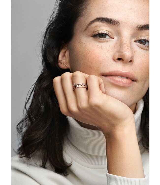 Pandora Sparkling Triple Band Ring FINAL SALE