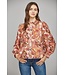 Lisa Brown Paisley Blouse