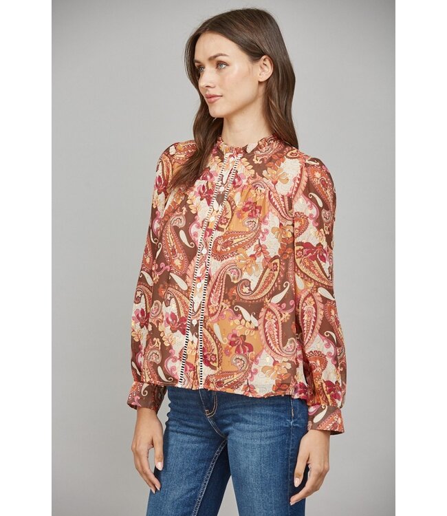 Lisa Brown Paisley Blouse
