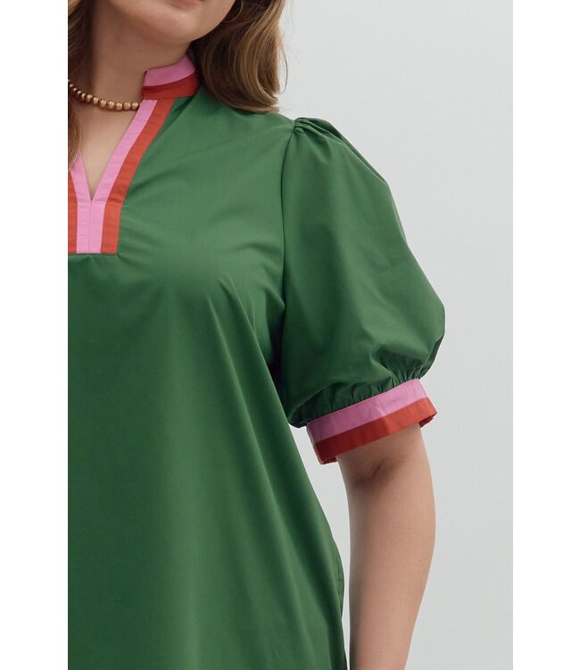 Evie Hunter Green Blouse