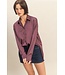 Shelia Dark Cherry Satin Blouse