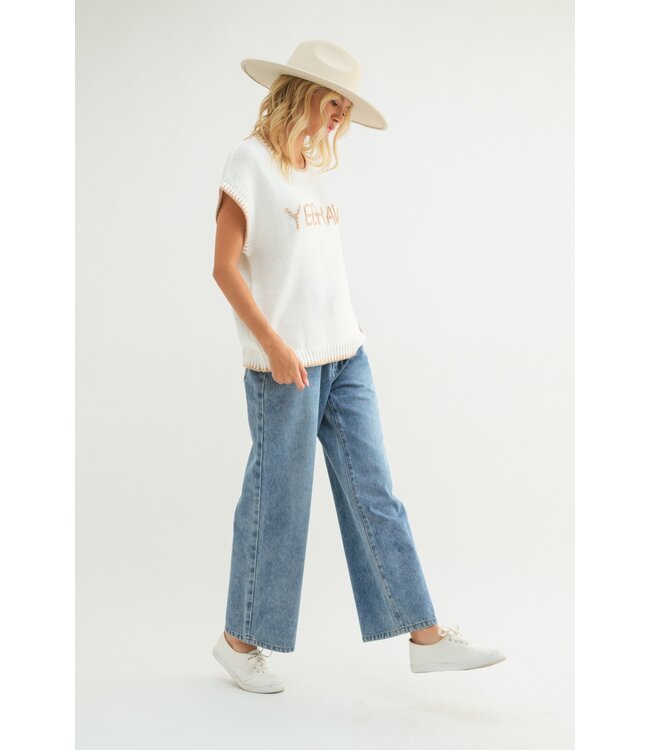 YEEHAW Cream Sweater