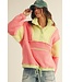 Patricia Lime Fleece Pullover