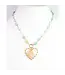 Lauderdale Stone & Heart Pendant Amazonite Necklace