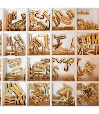 Gold Letter Bandana Slides