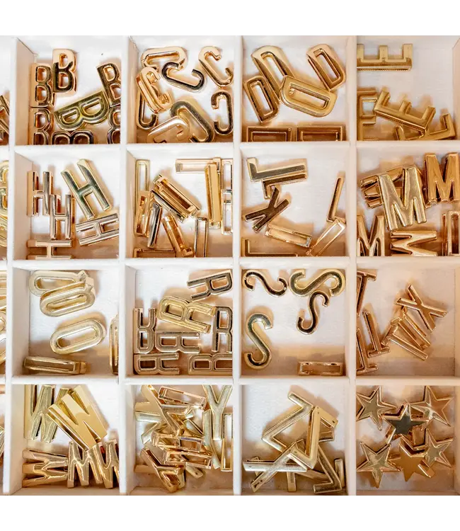 Gold Letter Bandana Slides