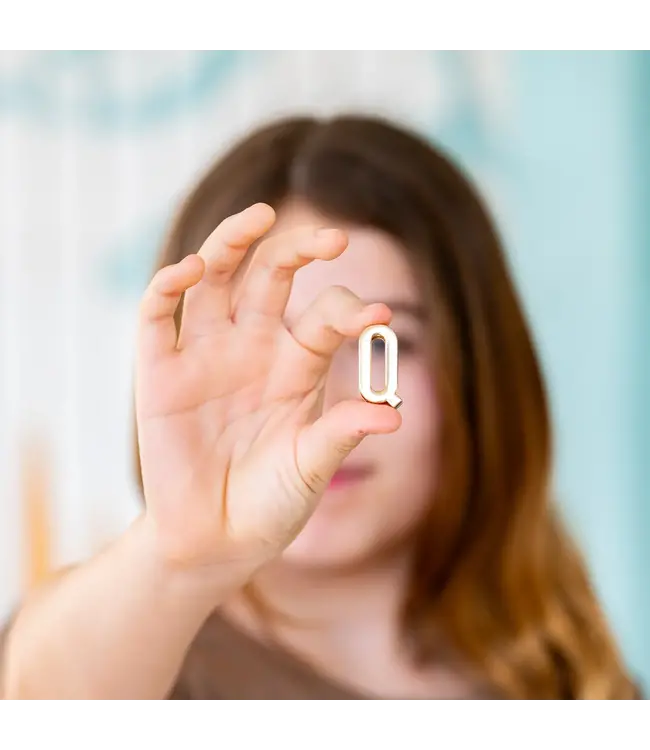 Gold Letter Bandana Slides