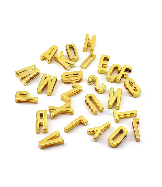 Gold Letter Bandana Slides