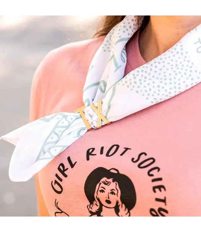 Gold Letter Bandana Slides