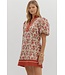 April Ecru Floral Dress