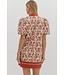 April Ecru Floral Dress
