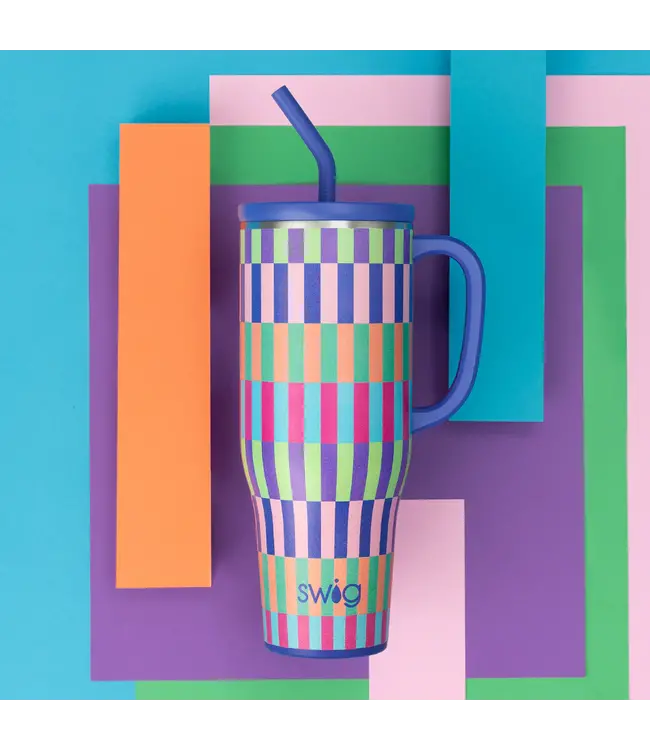 Swig Brite Stripe Mega Mug 40oz