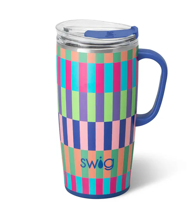 Swig BRITE STRIPE Travel Mug 22oz