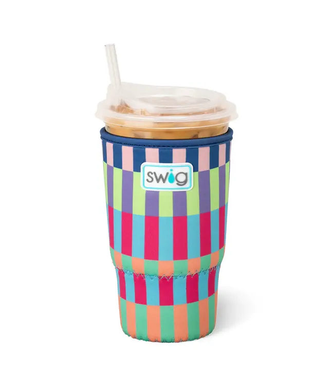 Swig BRITE STRIPE Large Iced Cup Coolie