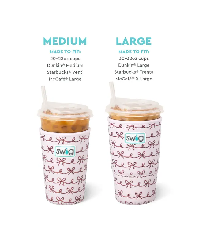 Swig PRETTY IN PINK Large Iced Cup Coolie